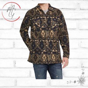 Plus Size   Weatherproof Vintage Mens Aztec Jacket Green XXXL